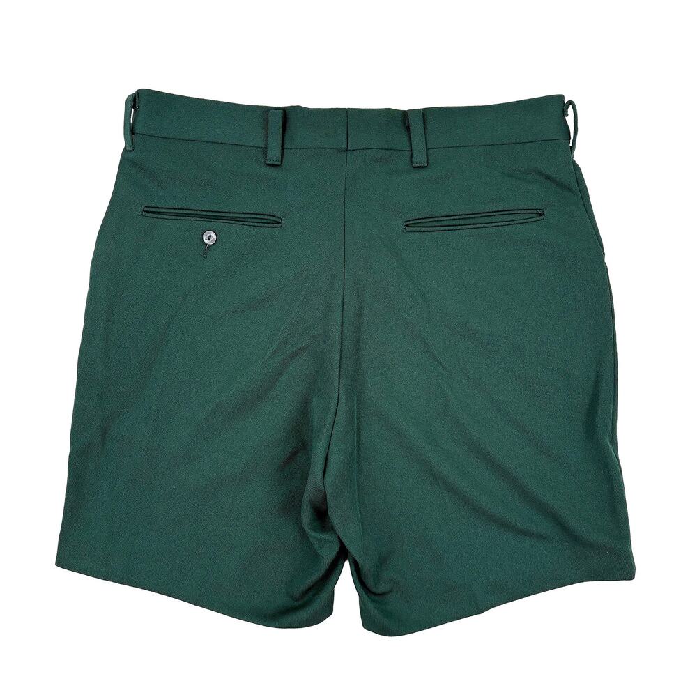 NWT Vintage 70s JC Penney Mens 7" Shorts Sz 32 Green Deadstock Tailored Retro - Picture 2 of 8